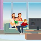 parents-spending-time-with-kids-home-vector_81522-537