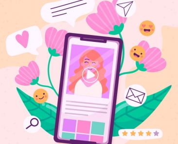 social-media-marketing-mobile-phone-concept-with-flowers-emoji_23-2148439383